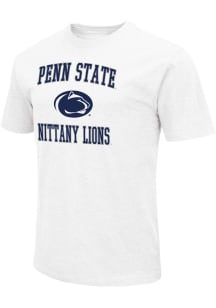 Penn State Nittany Lions White Colosseum Number One Short Sleeve T Shirt