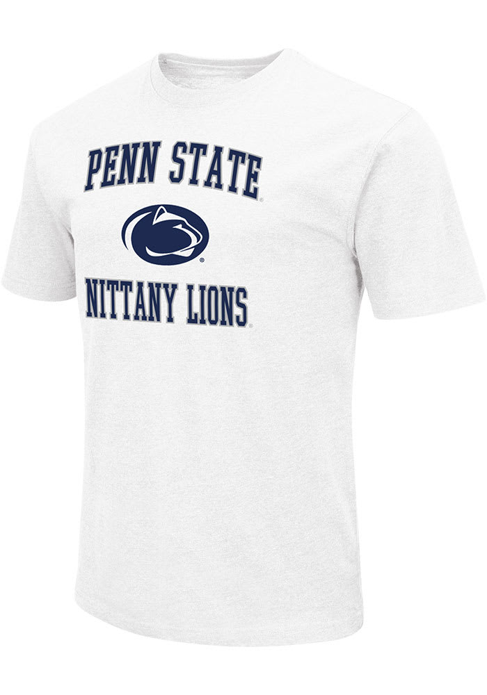 Colosseum Penn State Nittany Lions White Number One Short Sleeve T Shirt