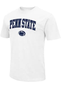 Penn State Nittany Lions White Colosseum Arch Mascot Short Sleeve T Shirt