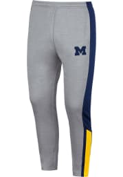 Colosseum Michigan Wolverines Mens Grey Up Top Fleece Pants