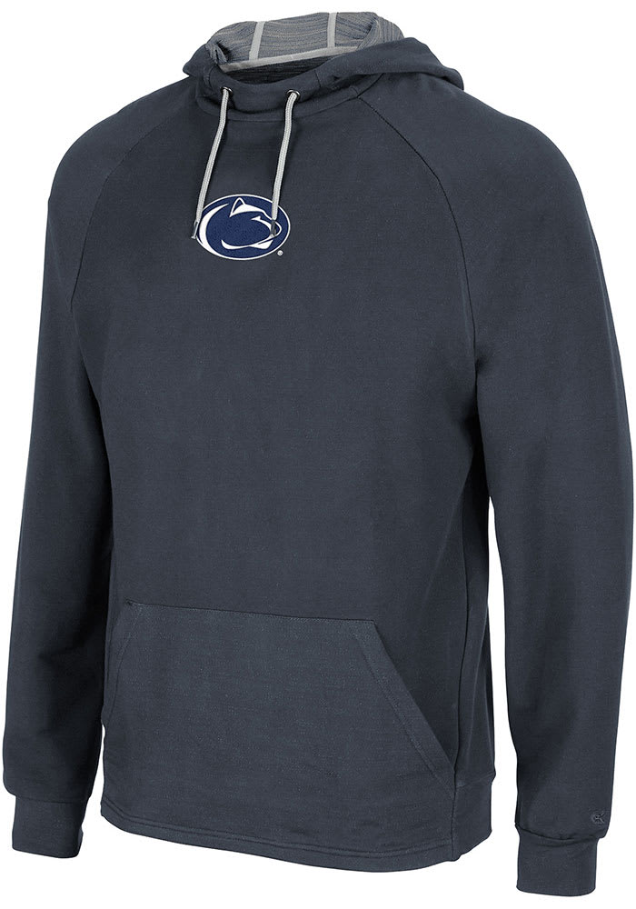 Colosseum Penn State Nittany Lions Mens Navy Blue Interview Pullover Hood