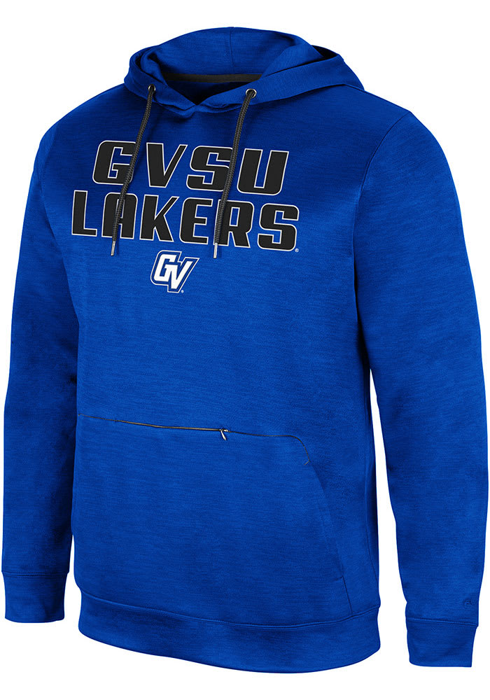 Colosseum Grand Valley State Lakers Mens Blue The Goat Pullover Hood