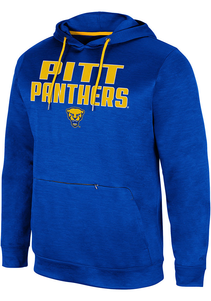 Colosseum Pitt Panthers Mens Blue The Goat Pullover Hood