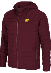 Colosseum Central Michigan Chippewas Mens Maroon Suit Up Puffer Heavyweight Jacket