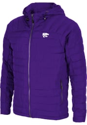 Colosseum K-State Wildcats Mens Purple Suit Up Puffer Heavyweight Jacket