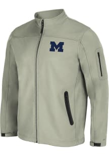 Colosseum Michigan Wolverines Mens Grey Dale Full Zip Medium Weight Jacket