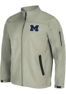 Mens Michigan Wolverines Grey Colosseum Dale Full Zip Medium Weight Jacket