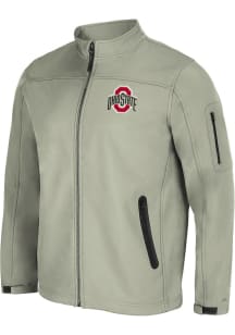 Colosseum Ohio State Buckeyes Mens Grey Dale Full Zip Medium Weight Jacket