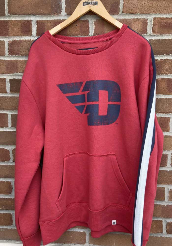 Colosseum Dayton Flyers Mens Red Paradox Long Sleeve Fashion Sweatshirt