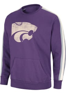 Colosseum K-State Wildcats Mens Purple Paradox Long Sleeve Fashion Sweatshirt
