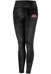 Colosseum Ohio State Buckeyes Womens Black Bonita Run Velour Pants