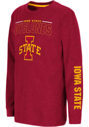 Colosseum Iowa State Cyclones Youth Cardinal West Long Sleeve T-Shirt