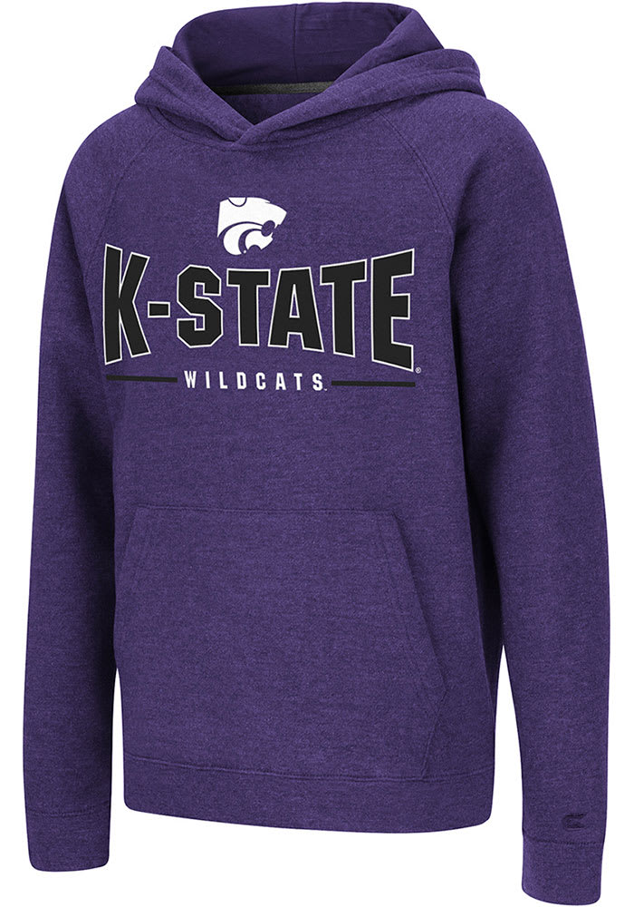 Colosseum K-State Wildcats Youth Purple Golden Ticket Long Sleeve Hoodie