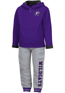 Colosseum K-State Wildcats Toddler Purple Poppies Set Top and Bottom