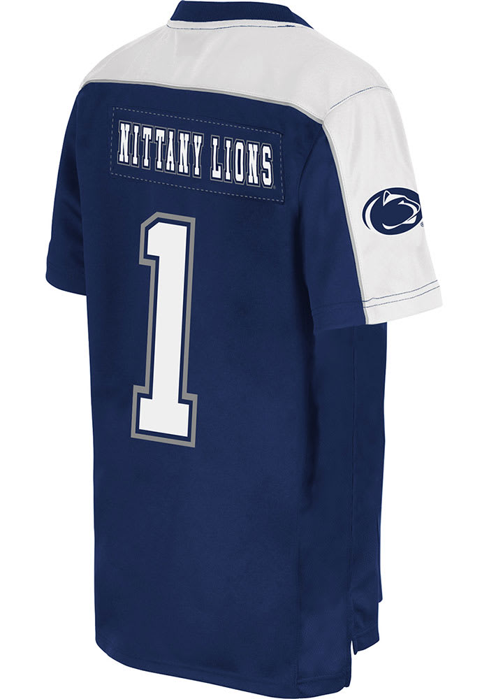 Colosseum Penn State Nittany Lions Youth Navy Blue Broller Football Jersey