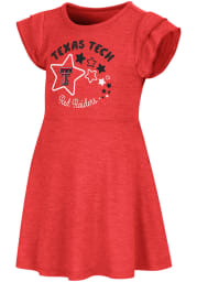 Colosseum Texas Tech Red Raiders Toddler Girls Red Music Maker Short Sleeve Dresses