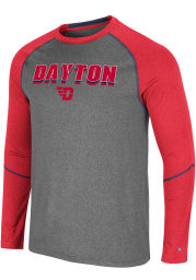 Colosseum Dayton Flyers Charcoal George Long Sleeve T-Shirt