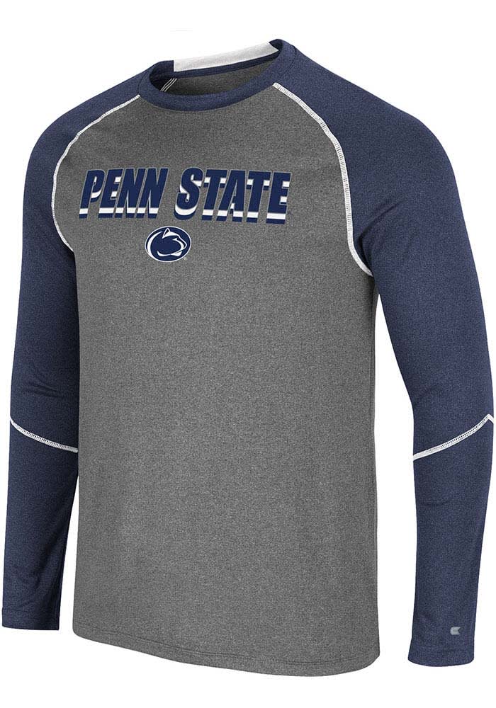 Colosseum Penn State Nittany Lions Charcoal George Long Sleeve T-Shirt