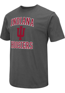 Colosseum Indiana Hoosiers Charcoal No 1 Short Sleeve T Shirt