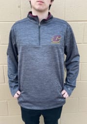 Colosseum Central Michigan Chippewas Mens Charcoal Dak Long Sleeve 1/4 Zip Pullover