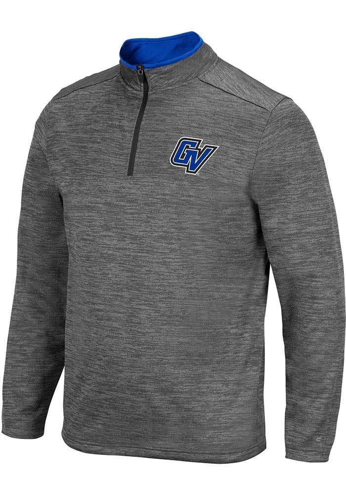 Colosseum Grand Valley State Lakers Mens Charcoal Dak Long Sleeve 1/4 Zip Pullover