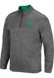 Colosseum North Texas Mean Green Mens Charcoal Dak Long Sleeve 1/4 Zip Pullover