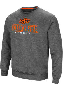 Colosseum Oklahoma State Cowboys Mens Charcoal Cam Long Sleeve Sweatshirt