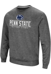Colosseum Penn State Nittany Lions Mens Charcoal Cam Long Sleeve Sweatshirt