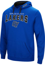 Colosseum Grand Valley State Lakers Mens Blue Russell Long Sleeve Hoodie
