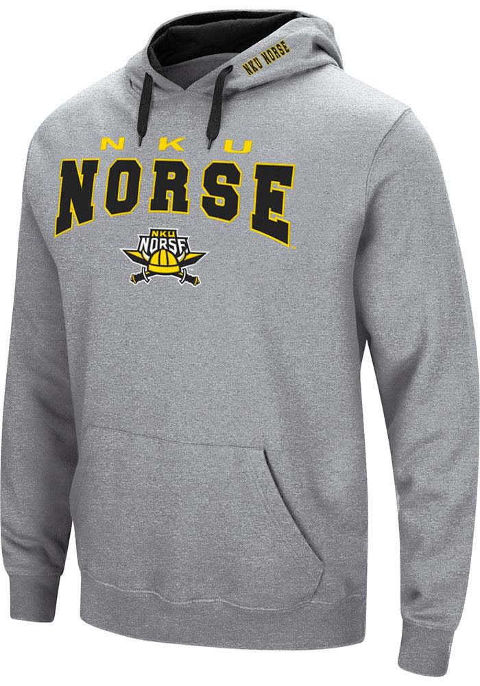 Colosseum Northern Kentucky Norse Mens Grey Russell Long Sleeve Hoodie