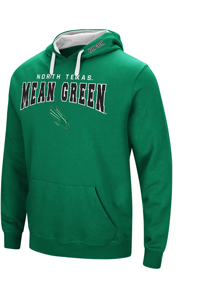 Colosseum North Texas Mean Green Mens Green Russell Long Sleeve Hoodie