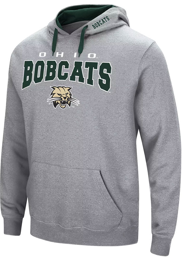Colosseum Ohio Bobcats Mens Grey Russell Long Sleeve Hoodie