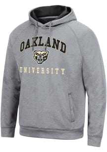 Colosseum Oakland University Golden Grizzlies Mens Grey Tua Hood