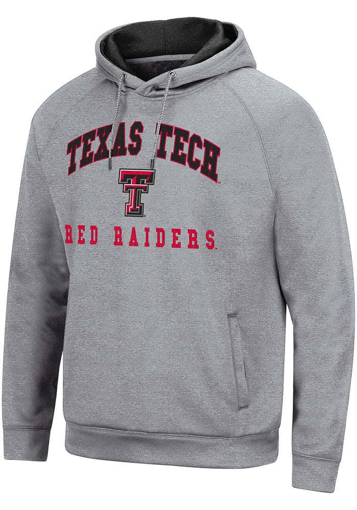 Colosseum Texas Tech Red Raiders Mens Grey Tua Hood