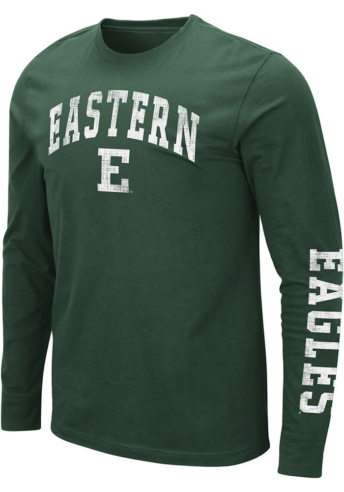 Colosseum Eastern Michigan Eagles Green Barkley Long Sleeve T Shirt
