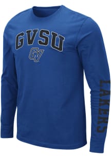Colosseum Grand Valley State Lakers Blue Barkley Long Sleeve T Shirt