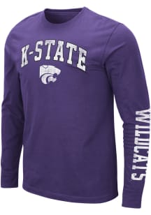 Colosseum K-State Wildcats Purple Barkley Long Sleeve T Shirt