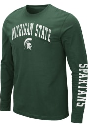 Colosseum Michigan State Spartans Green Barkley Long Sleeve T Shirt