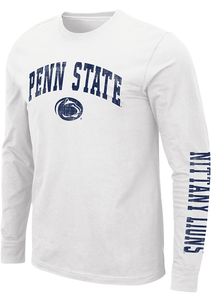 Colosseum Penn State Nittany Lions White Barkley Long Sleeve T Shirt