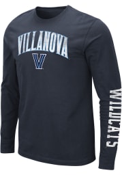 Colosseum Villanova Wildcats Navy Blue Barkley Long Sleeve T Shirt