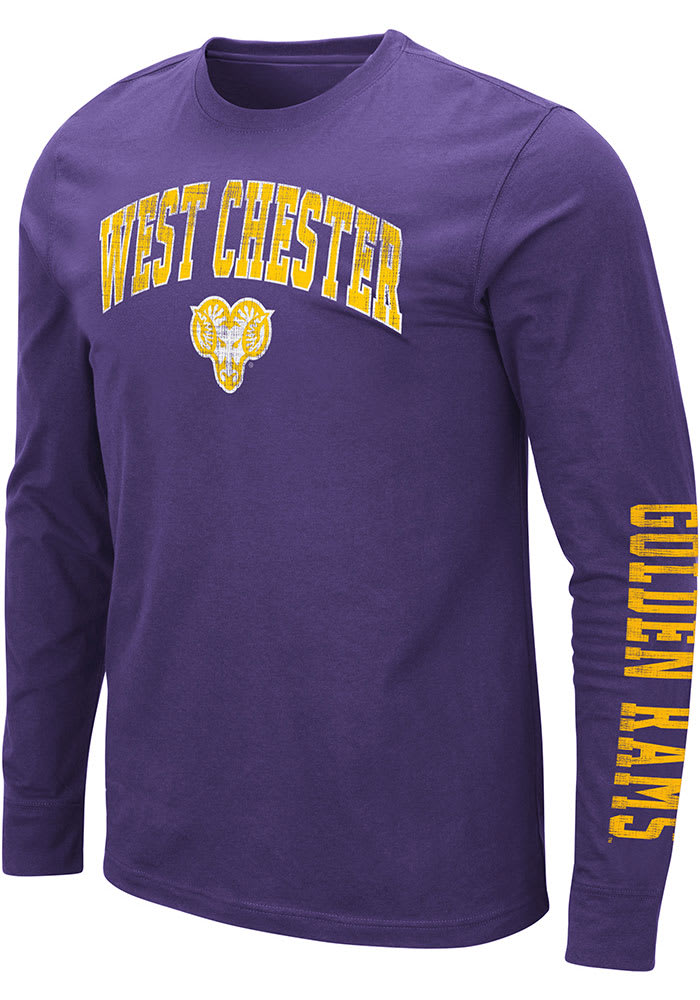 Colosseum West Chester Golden Rams Purple Barkley Long Sleeve T Shirt