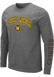 Colosseum Western Michigan Broncos Charcoal Barkley Long Sleeve T Shirt