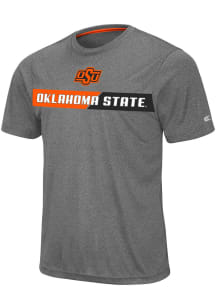 Colosseum Oklahoma State Cowboys Grey Bait Short Sleeve T Shirt