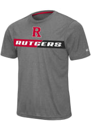 Colosseum Rutgers Scarlet Knights Grey Bait Short Sleeve T Shirt