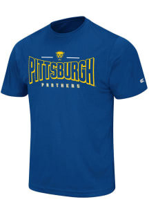 Colosseum Pitt Panthers Navy Blue Hooked Short Sleeve T Shirt