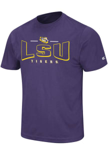 Colosseum LSU Tigers Purple Hooked Short Sleeve T Shirt