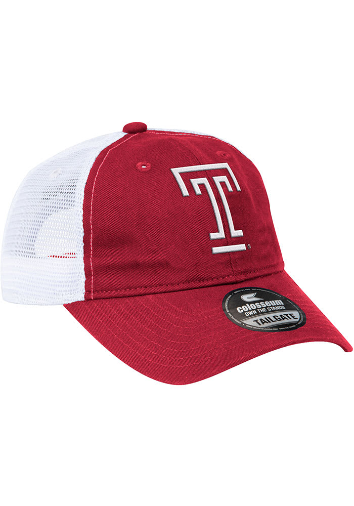 Colosseum Temple Owls Champ Trucker Adjustable Hat - Red