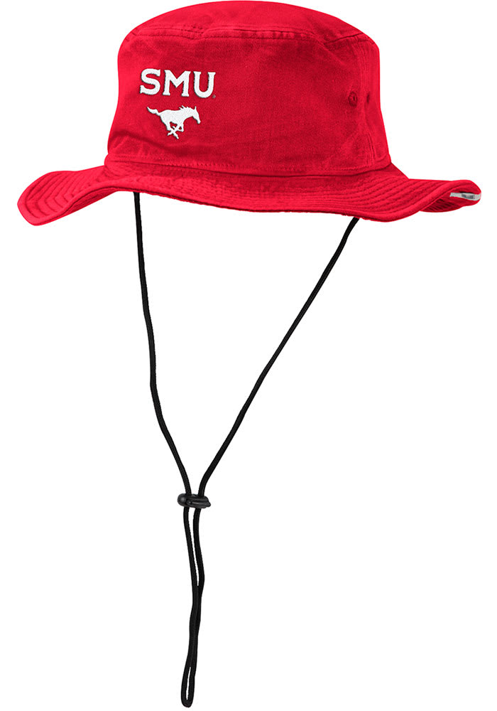 Colosseum SMU Mustangs Red Sweep Mens Bucket Hat