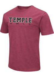 Colosseum Temple Owls Red T Logo Short Sleeve Fashion T Shirt