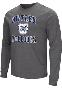 Colosseum Butler Bulldogs Charcoal Playbook Number One Long Sleeve T Shirt
